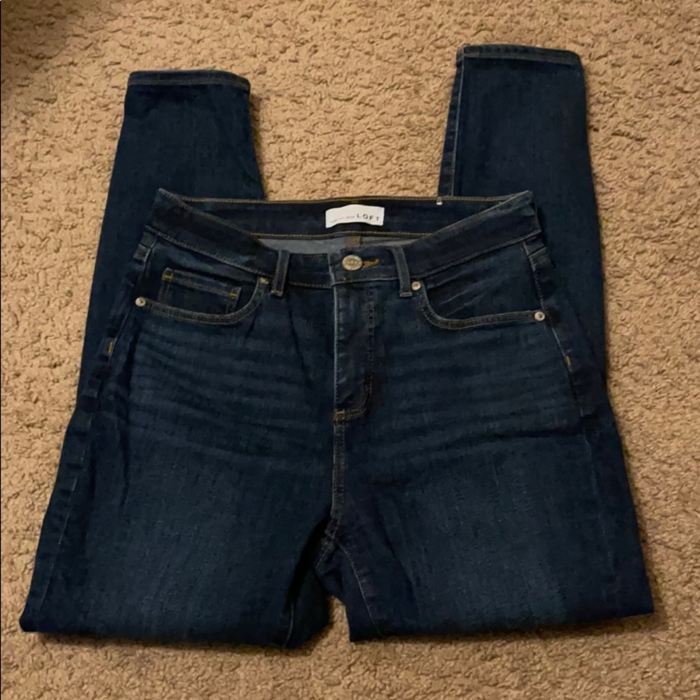 LOFT curvy high waist skinny jeans